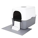 Sfozstra Cat Urine Litter Box with Pedal, Fully