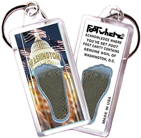 Washington, D.C. “FootWhere” Key Chain (DC101 - CapDome)