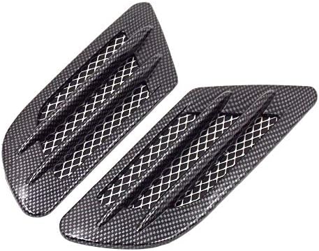 ChenghuaguoChenghuaguo Carbon Fiber Car Air Simulation Shark Vent Decorative Sticker for Hyundai Santa Fe Solaris Sonata Terracan Tiburon Tucson