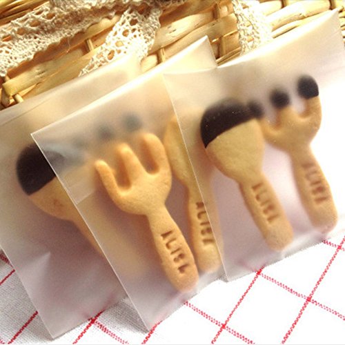 image for Scholmart 200 pcs Adhesive Treat Bags Clear - Self Sealing OPP Plastic