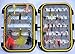 Outdoor Planet 40 Go-to Dry Fly, Wet Fly, Nymph and Streamer Fly Lure Assotment + Waterproof Fly Box for Trout Fly Fishing Flies