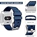 Tobfit Sport Bands Compatible with Fitbit Versa 2/Versa/Versa Lite/Versa SE, Soft TPU Wristbands Accessories for Women Men, Rose Gold, Small