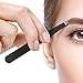 Tweezers Ingrown Hair, Slanted and Pointed Tweezer Set Tweezer 4 Piece Professional Tweezers Set Ingrown Hair Stainless Steel (Black)