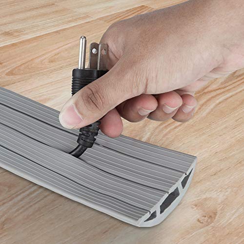 10Foot Cord Cover Floor Cable Management Kit for Indoor or Outdoor