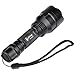 WindFire® C8 Tactical Hunting Light Led 1600lm 5 Modes Flashlight Pressure Switch & 45°Side Picatinny Mount Rail Offset Ring Side Mount for Hunting Fishing (No Battery)