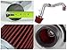 Spec-D Tuning AFC-CV01EXRD-AY Civc DX LX EX 1.7L L4 Manual Transmission Cold Air Intake+Red Filter
