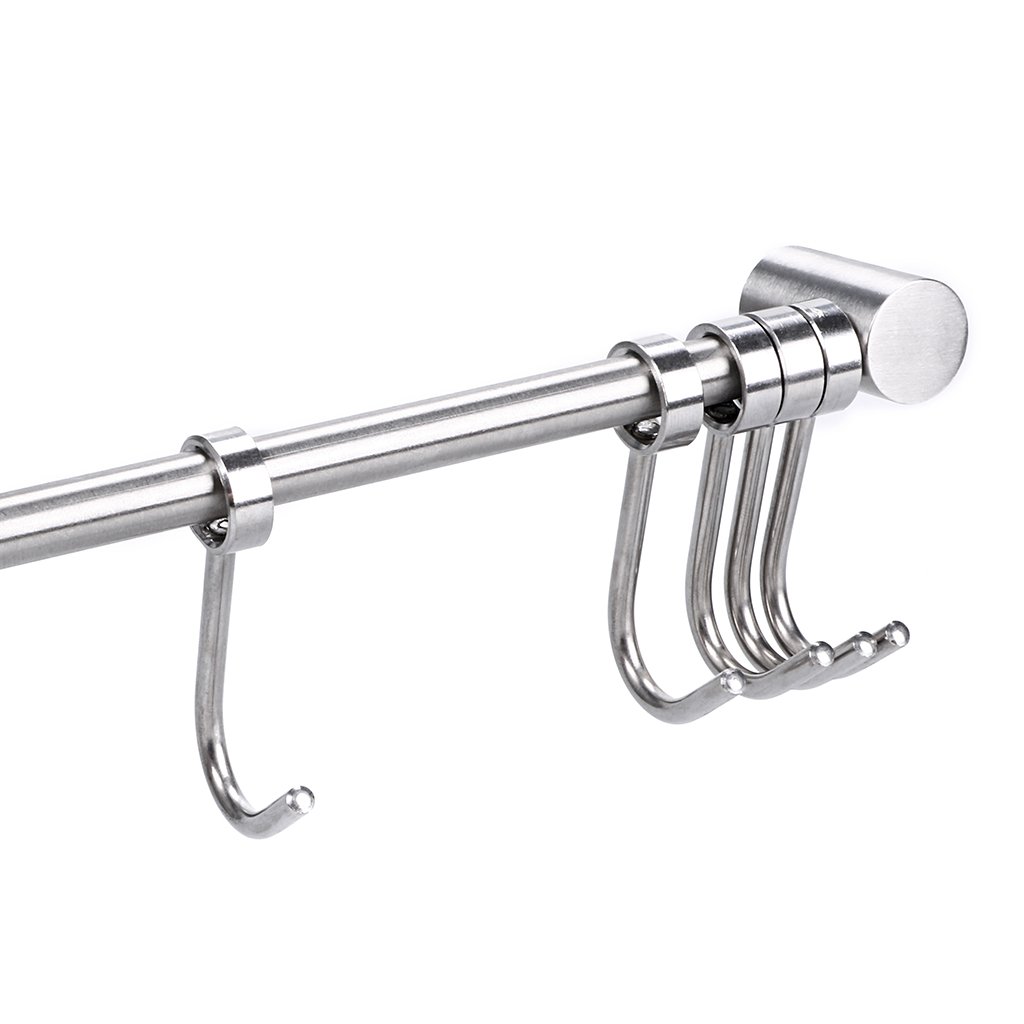 BTSKY Barra con Colgador de Acero Inoxidable Organizador de Utensilios