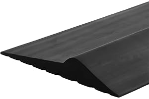 CLOUDBUYER 10Ft Weatherproof Universal Garage Door Bottom Threshold Seal Strip DIY Weather Stripping Replacement，Not Include Sealant/Adhesive (Black)