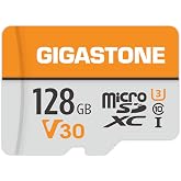GIGASTONE 128GB Micro SD Card A1 V30, 4K Video Recording, Compatible with Security Camera, Dash Cam, Drone, 95MB/s MicroSDXC Memory Card UHS-I V30 Class 10