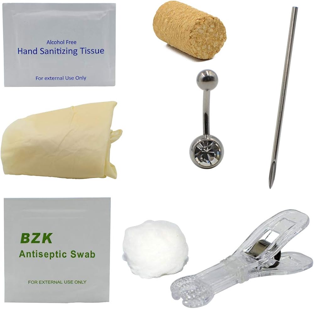 CHUANCI Disposable Body Piercing Kit Medical Sterile