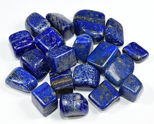 5pcs Natural Blue Lapis Lazuli w/ Pyrite Cabochon Pebbles Polished Gemstone Crystal Mineral Specimen Cabs - Afghanistan