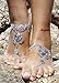 Bienvenu Multi Chain Beach Tassels Anklet Chain Bracelet Barefoot Sandals Foot Jewelry,2 Pcs Set