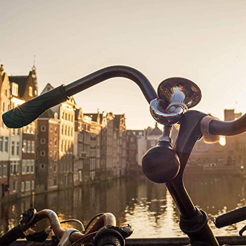 image for Juvale Bugle Horns for Bikes - 2-Pack Metal Bike Horns, Chrome Plated 