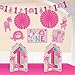 Amscan One Wild Girl 1st Birthday Room Decorating Kit, Large, Pink