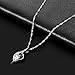 ACALANTHA 925 Sterling Silver 1mm Necklace Pendant Jewelry for Women 18
