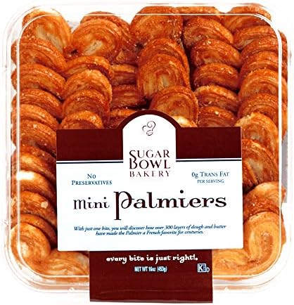 Sugarbowl Mini Palmiers 16 oz each (6 Items Per Order)