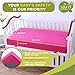 M&Y Fitted Crib Sheets Girl (3-Pack, 52x28x9in, Pink), 100% Jersey Knit Cotton Organic, Fits Standard Crib Mattresses, Super Soft and Safe for Baby