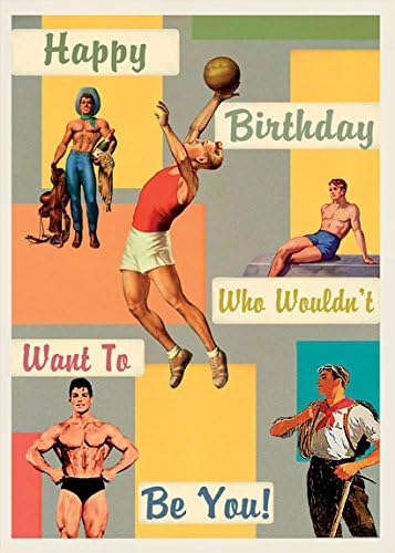 Joyeux Anniversaire Male Pinups Carte De Vœux Amazon Fr Cuisine Maison