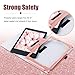 BENTOBEN Case for Fire HD 8 (2018/2017/2016 Release, 8th/7th/6th Generation) Glitter Sparkly Folio Folding Kickstand Smart Cover with Stylus Holder & Auto Wake/Sleep for Amazon Fire HD 8, Rose Gold