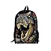 HUGS IDEA Kids Backpack 3D Dinosaur Schoolbag Book Bags for Child