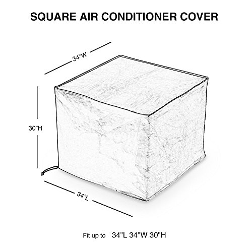 Abba Patio Air Conditioner Cover, Square, Beige