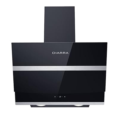 glass chimney cooker hood 60cm