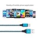 Android Charger Cable, FiveBox 3-Pack 6ft Micro USB Cable Cord Braided Fast Charging Phone Charger for Samsung Galaxy J3 J7 S6 S7 Edge, Tablet, LG stylo 2/3 LG G3 G4 V10 K20 Plus, Blu, Kindle Fire 7 8