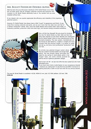 Mr Bullet Feeder 9mm Fits Dillon Progressive Reloading Presses