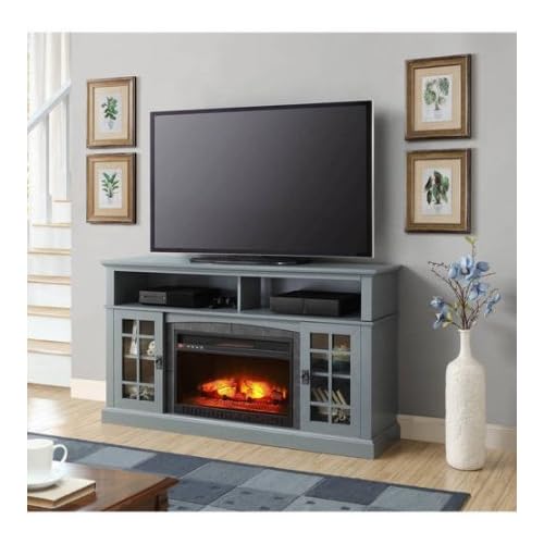 Entertainment Center with Electric Fireplace
