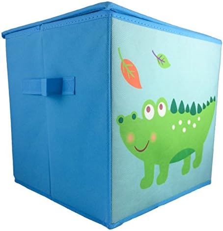Rlan Toy Storage Bins Canvas Basket Toy organizer for kids (1, Crocodrile)