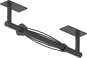 BATHDANCE Paper Towel Holder Under Cabinet Paper Towel Holder Wall Mount, Single Hand Operable with Damping Effect,Adhesive Stainless Steel for Kitchen Bathroom Commercial (Black)