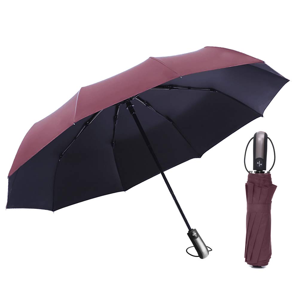 Local Makes A Comeback Commercial Automatic Umbrella, Strong Windproof Vinyl Solar Filter Auto On/Off Button