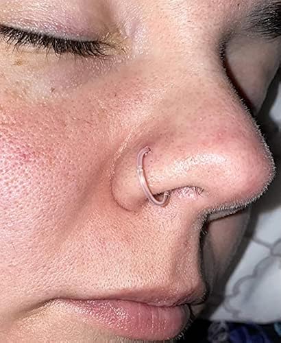 Nose Ring Plastic Septum Retainer Longita 20g Clear Nose Studs And