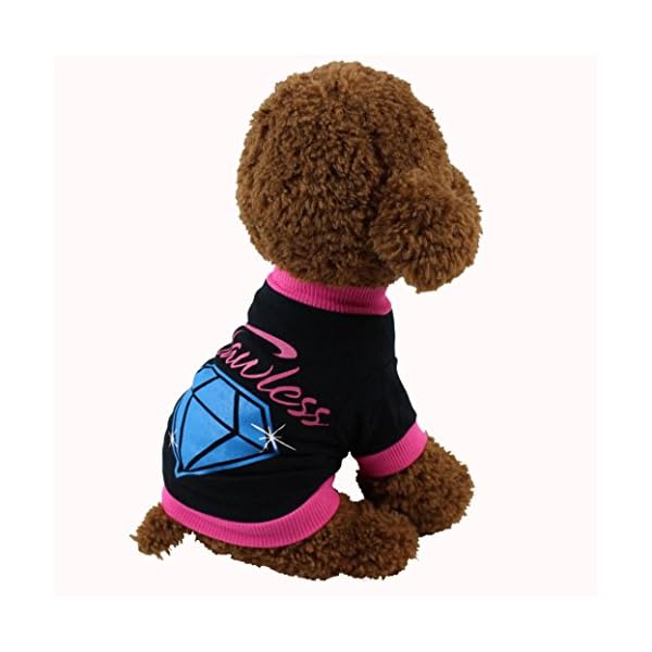 Small Dog Clothes Puppy Vest Pattern T-Shirt Pet Summer Apparel Shirt - Image 3