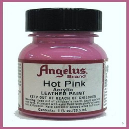 Angelus Acrylic Leather Paint-1 oz.-hot Pink by Angelus