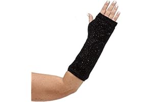 CastCoverz! Designer Arm Cast Cover - Sparkly Black - Medium Short: 11" Length X 9" Circumference - Removable and Washable - Made in USA
