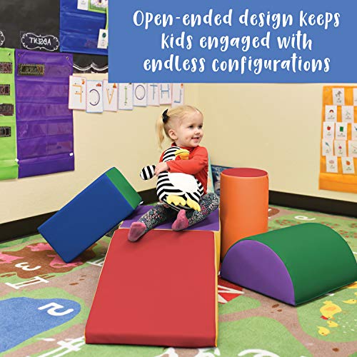 ECR4Kids SoftZone Climb and Crawl Foam Play Set for Toddlers and Preschoolers (5Piece) Toy