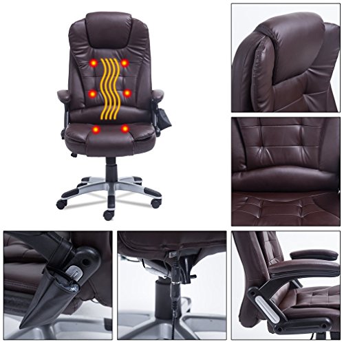 Blackpoolfa 360 Degree Rotation Home Office Computer Desk Executive Ergonomic Height Adjustable 6 Point Wireless Game Massage Chair Brown Buy Online In Bahamas At Bahamas Desertcart Com Productid 73637153