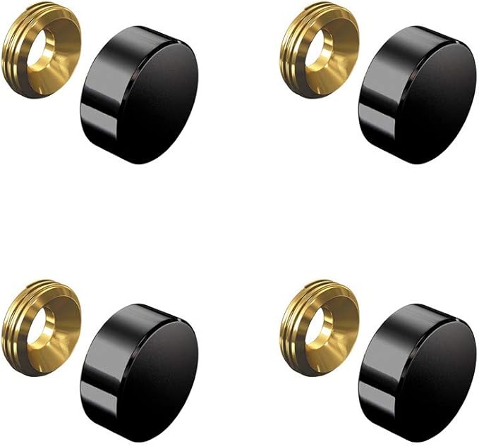 Set of 4 Screw Cover Black 18 mm Amazon.co.uk Kitchen & Home