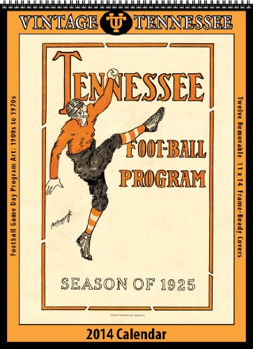 Tennessee Volunteers 2014 Vintage Football Calendar by