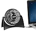 CAMTOP USB Desk Fan with 2 Adjustable Speed 5 inch Small Quiet Personal Table Fan for Office and Bedroom(Transparent)