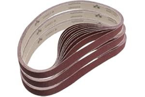 1 Inch x 30 Inch Sanding Belts, 3 Each of 320/400/600/800/1000 Fine Grits, Belt Sander Tool for Woodworking, Metal Polishing,
