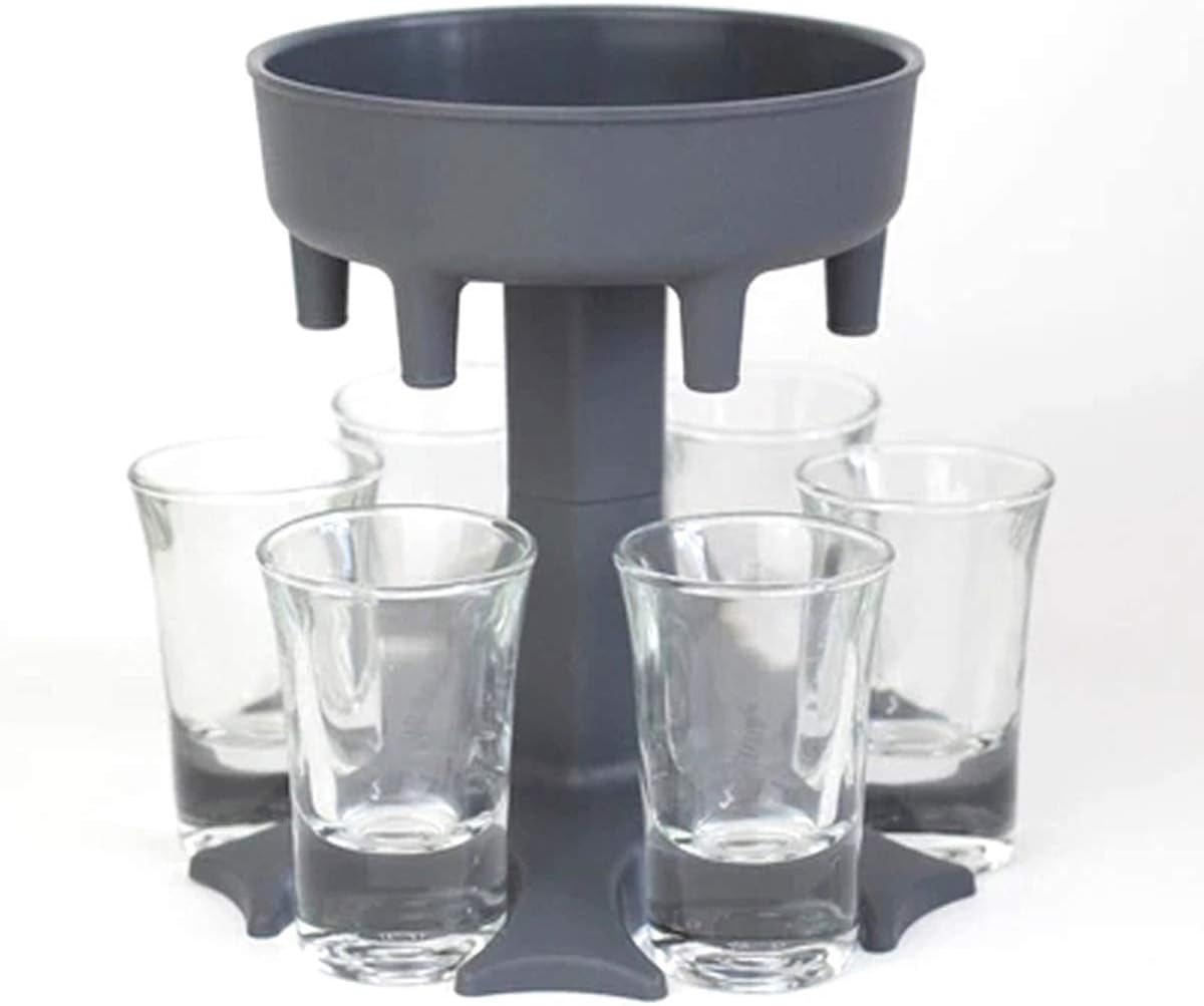 6 Shot Glass Dispenser and Holder, Dispenser For Filling