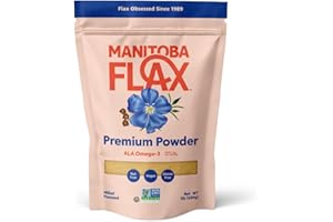 MANITOBA MILLING COMPANY Premium Flaxseed Powder (NEW LOOK!) | Manitoba Flax by Manitoba Milling Co.| 1 lb. bag | 3000 mg Omega-3, Fiber, Plant Protein | Vegan, Non-GMO, Gluten Free | Use in smoothies, oatmeal, yogurt, baked goods, dressings and sauces, and more
