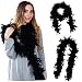 Tigerdoe Black Boas - 2 Pack - Marabou Boas - 72 Inch Boas - 20s Costume Accessories - Flapper Costume primary