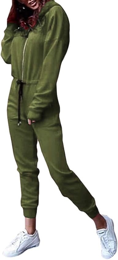 Hibote Monos de Mujer Onesies, Mono de Color Liso para Mujer ...