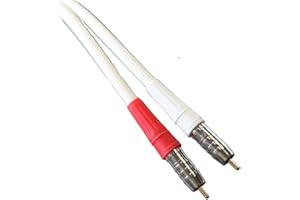 Blue Jeans Cable LC-2 Stereo Audio Cables (White, 3 Foot)