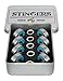 Yellow Jacket Premium Skateboard Bearings, Pro Longboard Bearings, 608, ABEC 11, Washers and Spacers, Bomber Blue (Pack of 8)