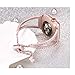 Secbolt Bling Bands Compatible with Apple Watch Band 42mm 44mm 45mm 46mm 49mm iWatch Series 10/9/Ultra/SE/8/7/6/5/4/3/2/1, Women Dressy Metal Jewelry Bracelet Stainless Steel, Rose Gold