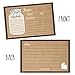 Hadley Designs Set of 50 Recipe Cards - 4x6 Bridal Shower Neighbor Christmas Holiday Gift Recipe Cards (Vintage)